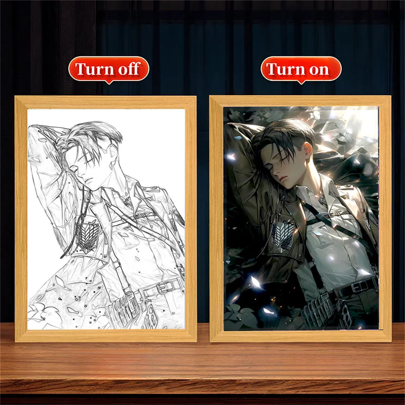 

Ночник Атака на Титанов из дерева