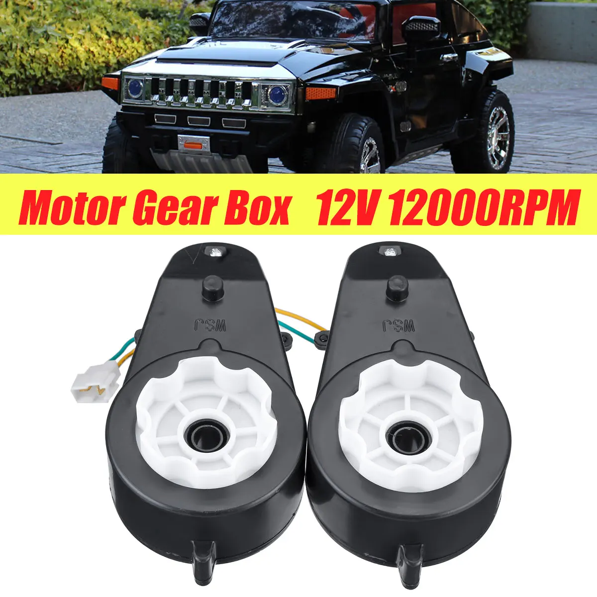 

2pcs RS390 12000 RPM Motor Gearbox Antrieb Motor Getriebe 12V Kinderfahrzeug Kinderauto Elektro Kids Ride On Hummer