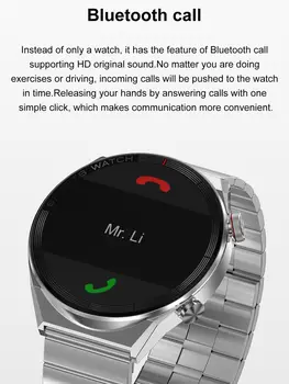 DT3 Mate Smart Watch Men 1.5" Full Screen Bluetooth Call Wireless Charger Smartwatch NFC GPS Tracker GT3 Pro Max for Huaiwei IOS 3