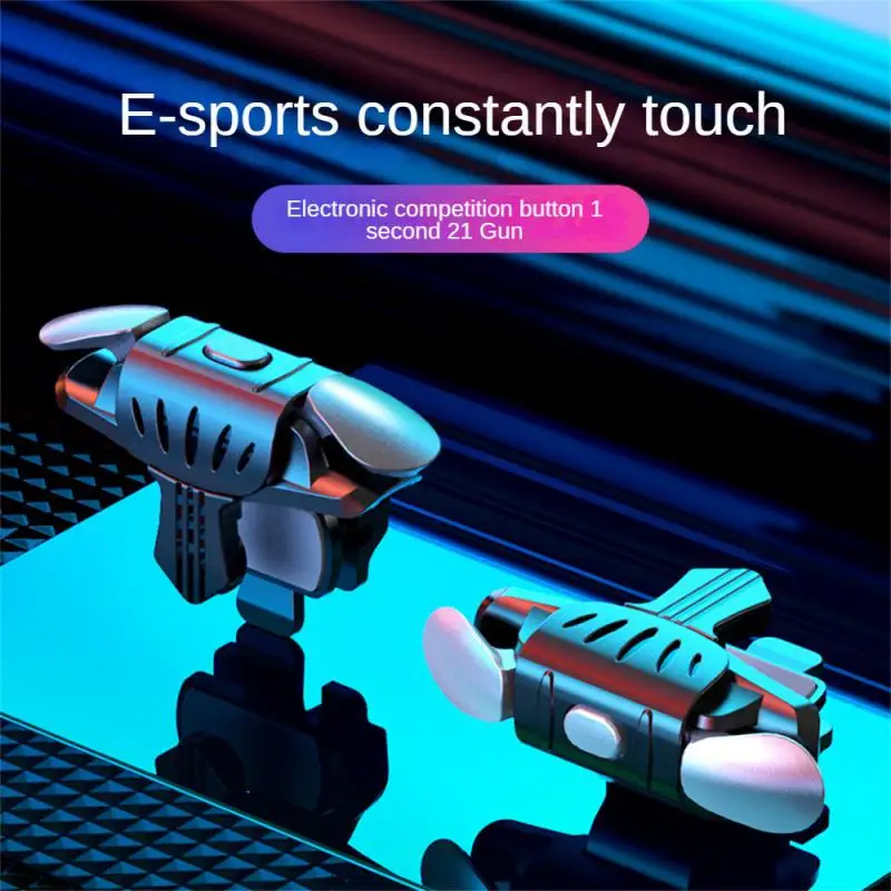 

Mechanical Gamepad Trigger Portable Shooter Joystick For Pubg Six Fingers Linkage Mobile Gaming Trigger Office Accessories