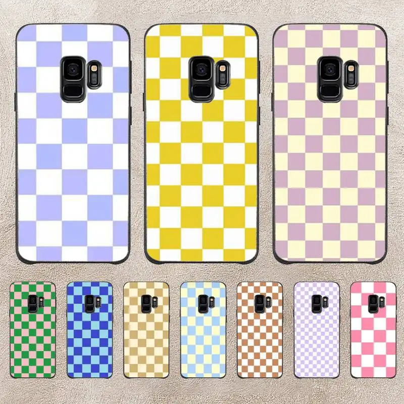 

Checkerboard Plaid Checked Phone Case For Samsung Galaxy A51 A50 A71 A21s A71 A41 A70 A30 A22 A02s A53 A72 A73 5G Cover