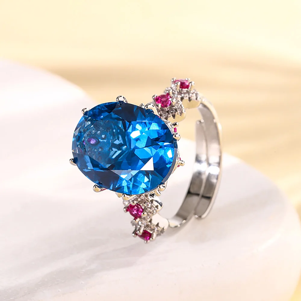 НОВЫЕ винтажные 12*16 мм лабораторные рубиновые сапфировые кольца с розовым