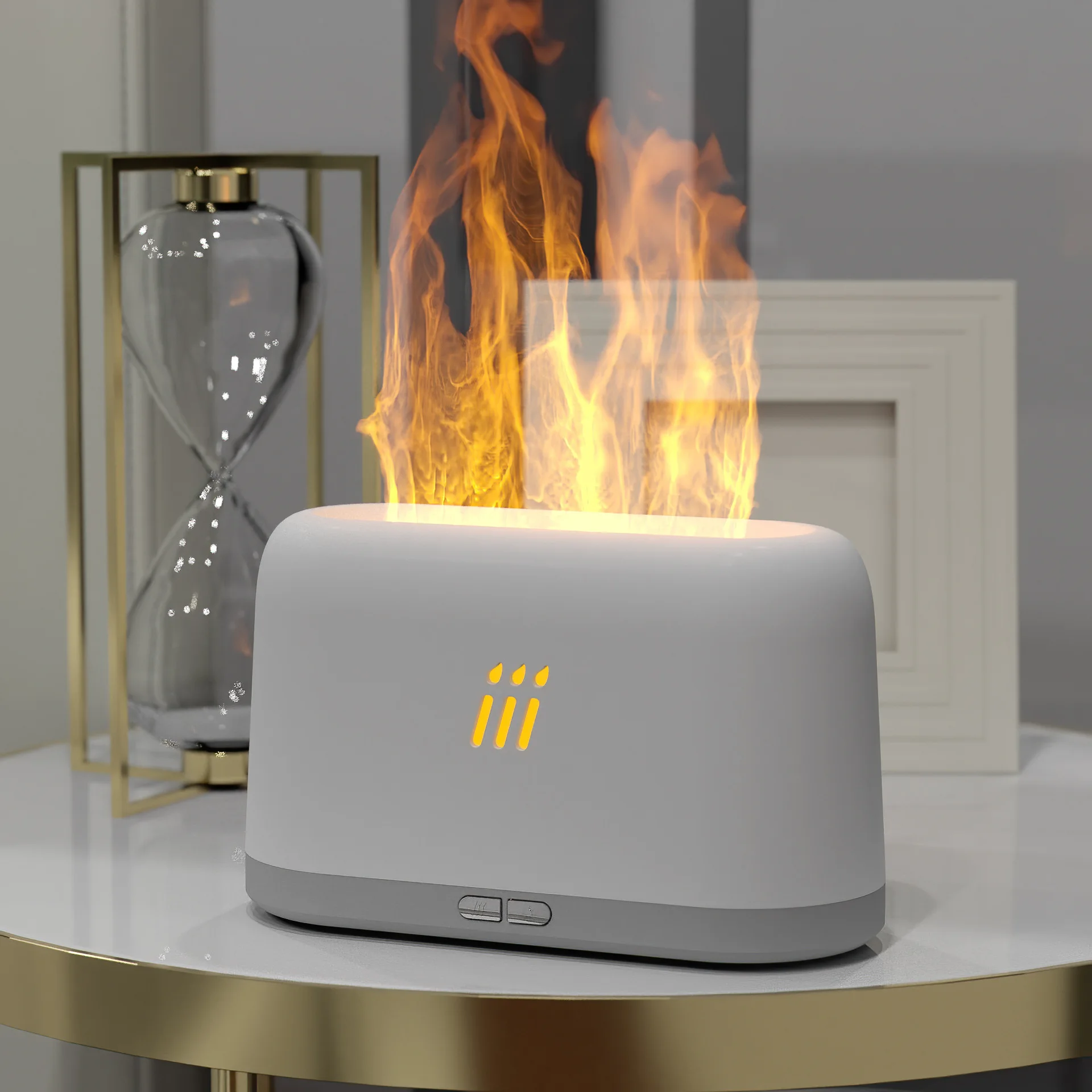 

USB Flame Aroma Diffuser Humidifier Ultrasonic Cool Mist Maker Air Freshener Fragrance Sleep Atomizer Home Office Aromatherapy
