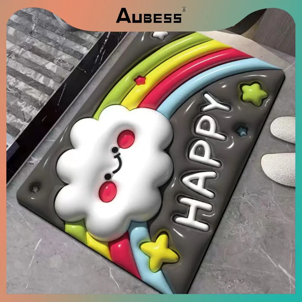 

Non-slip Floor Mat Floor Mat Soft Diatom Mud Pad Anti-slip Foot Rug Bathroom Foot Mat Toilet Door Absorbent Bathroom Supplies