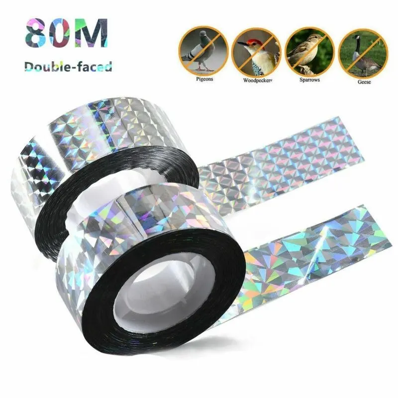 

Garden Lawn Yard Pigeon Repeller Scare Ribbon Bird Deterrent Tape Scarer Tape