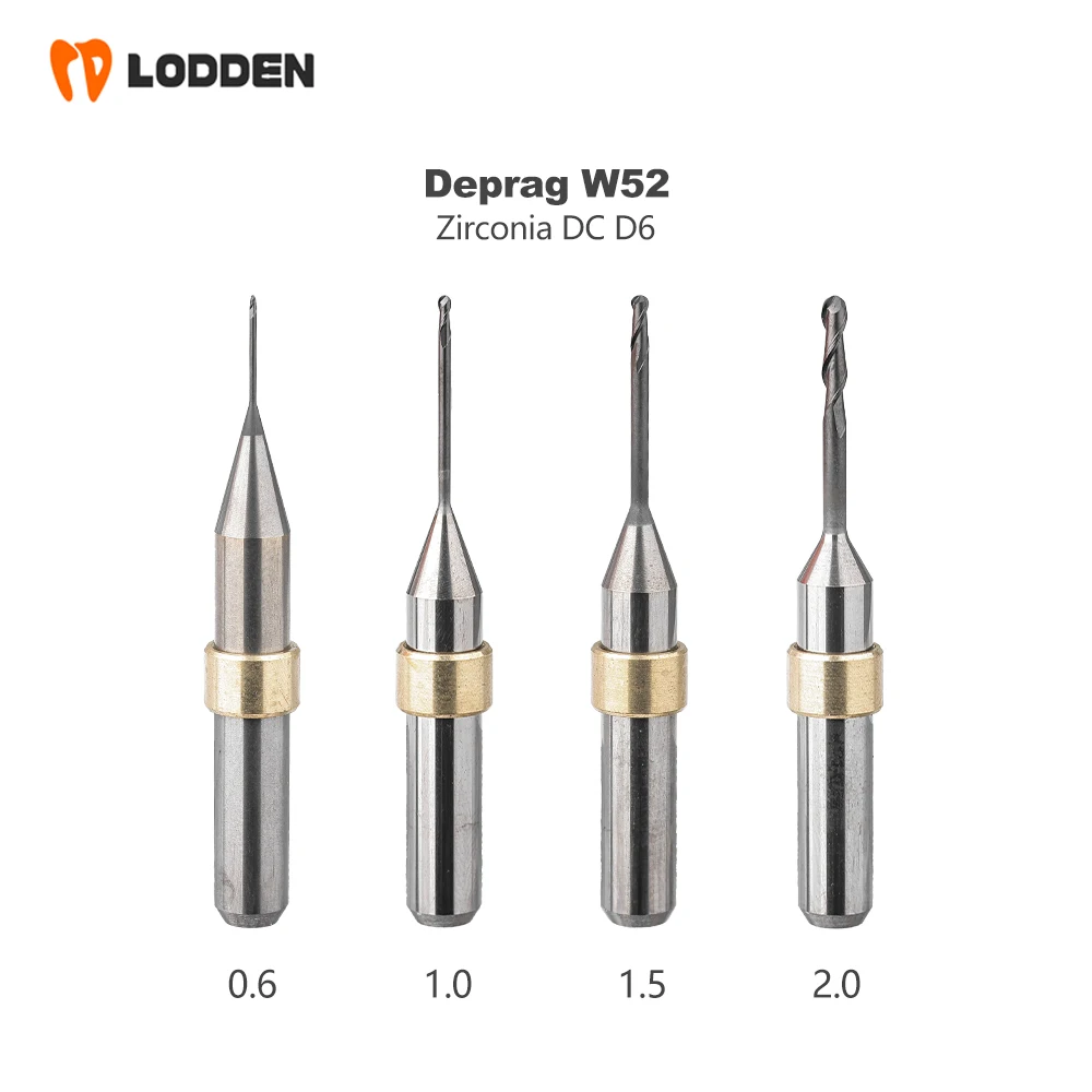 Фото Фрезерные боры для DEPRAG W52 Zirocnia PMMA D6 DC/DCG/DLC/NC, сверла, стоматологическая лаборатория, шлифовальный резак для машины DEPRAG W 52, №1