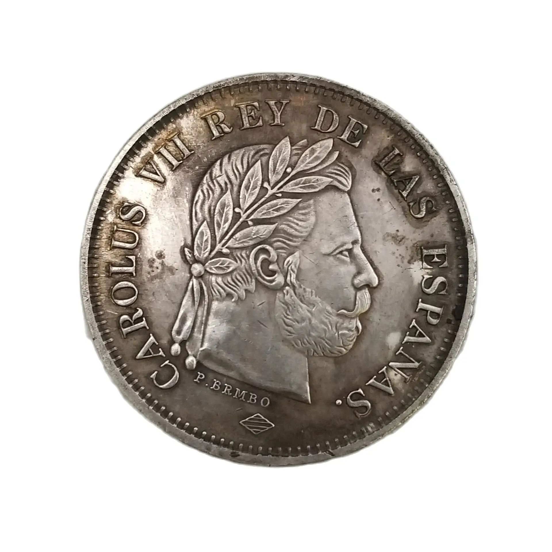 

Spain 1874 Silver Plated Copy Coins Collectibles Magic Coin Home Decoration Craft Coins Desktop Ornament Christmas Gifts#936