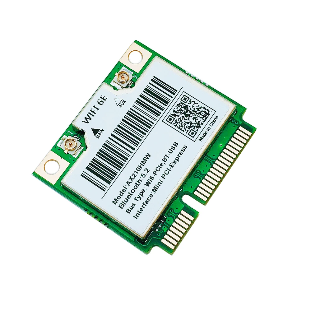 Новая Wi-Fi 6E AX210HMW Mini PCIE карта для Intel AX210 5374 Мбит/с Bluetooth 2 4 802.11ax G/5G/6G WiFi 6 беспроводной