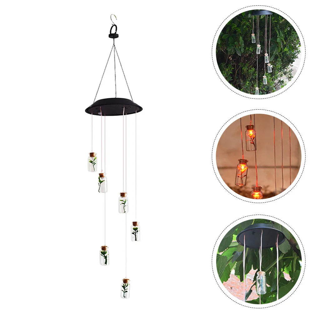 

Solar Wind Chime Light Delicate LED Waterproof Bottle Decorative