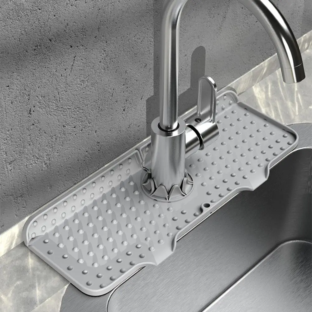 

Convenient 3 Colors Reusable Behind Faucet Faucet Pad Kitchen Accessories Sink Splash Guard Faucet Drain Pad
