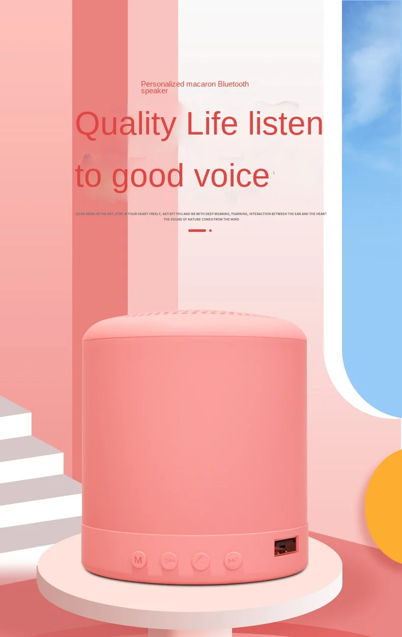 Wireless Bluetooth speaker Creative cartoon Antler Mini Speaker 5.0 subwoofer mobile phone speaker