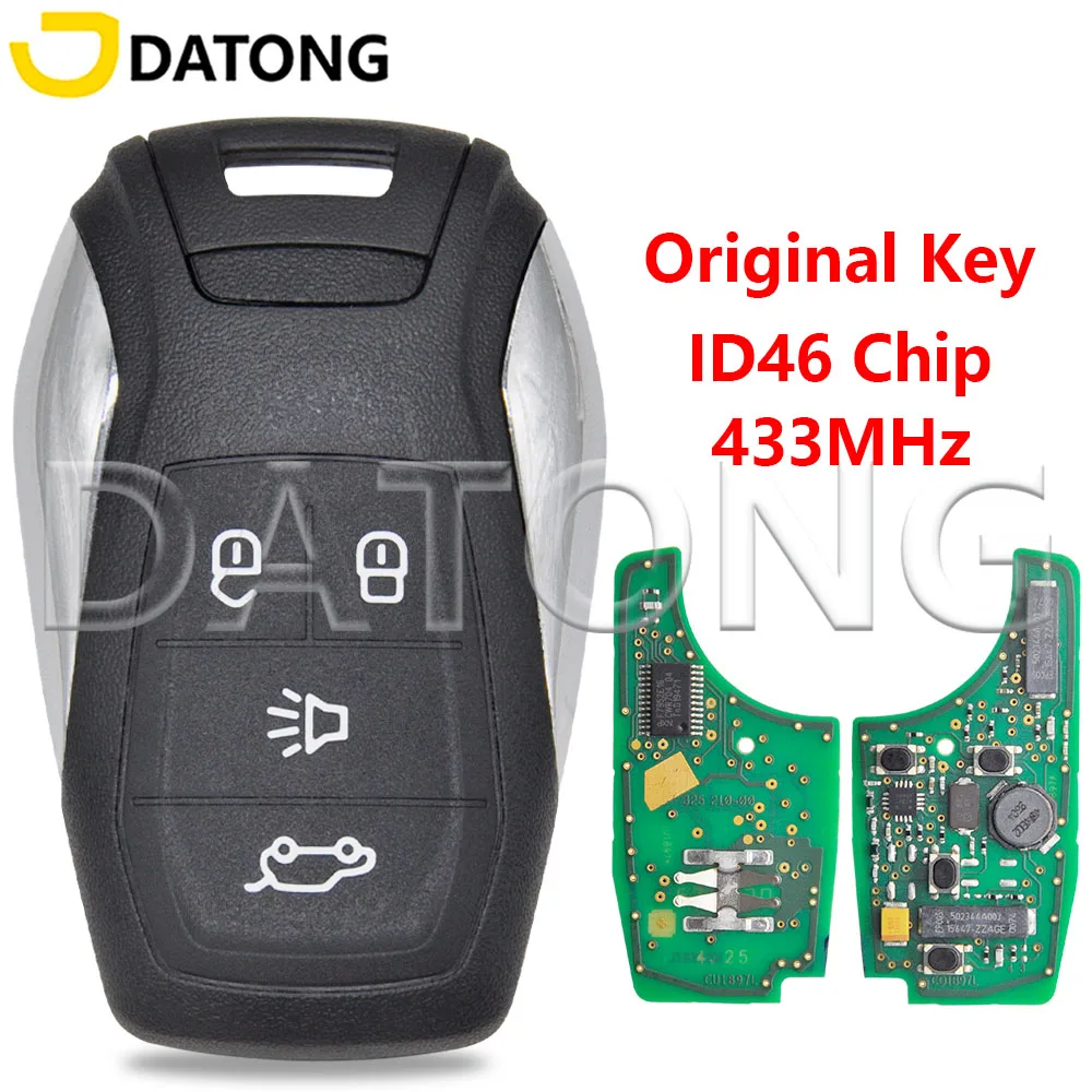 Datong оригинальный чип ID46 433 МГц Keyless Go 4-кнопочный автомобильный дистанционный ключ