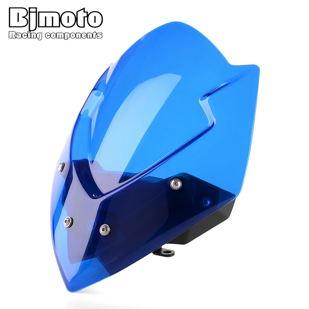 

BJMOTO Motorcycle Windscreen For Suzuki GSXS1000 GSXS 1000 2016-2019 Windshield Wind Screen Shield with Mount Kits