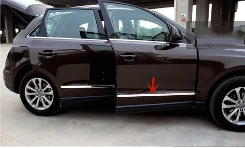 

For Audi Q5 2010-2018 High-quality Stainless steel body Decorative strip Body trim Anti-collision protection car styling