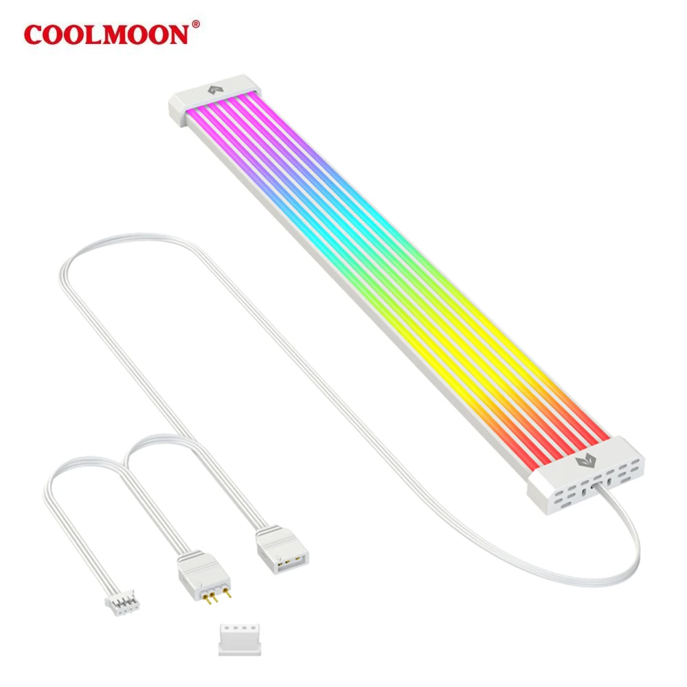 

COOL MOON Computer Light-emitting Line Argb Neon Line 8p/24pin Motherboard Chassis Light Strip Light Board Decorative Neon Line