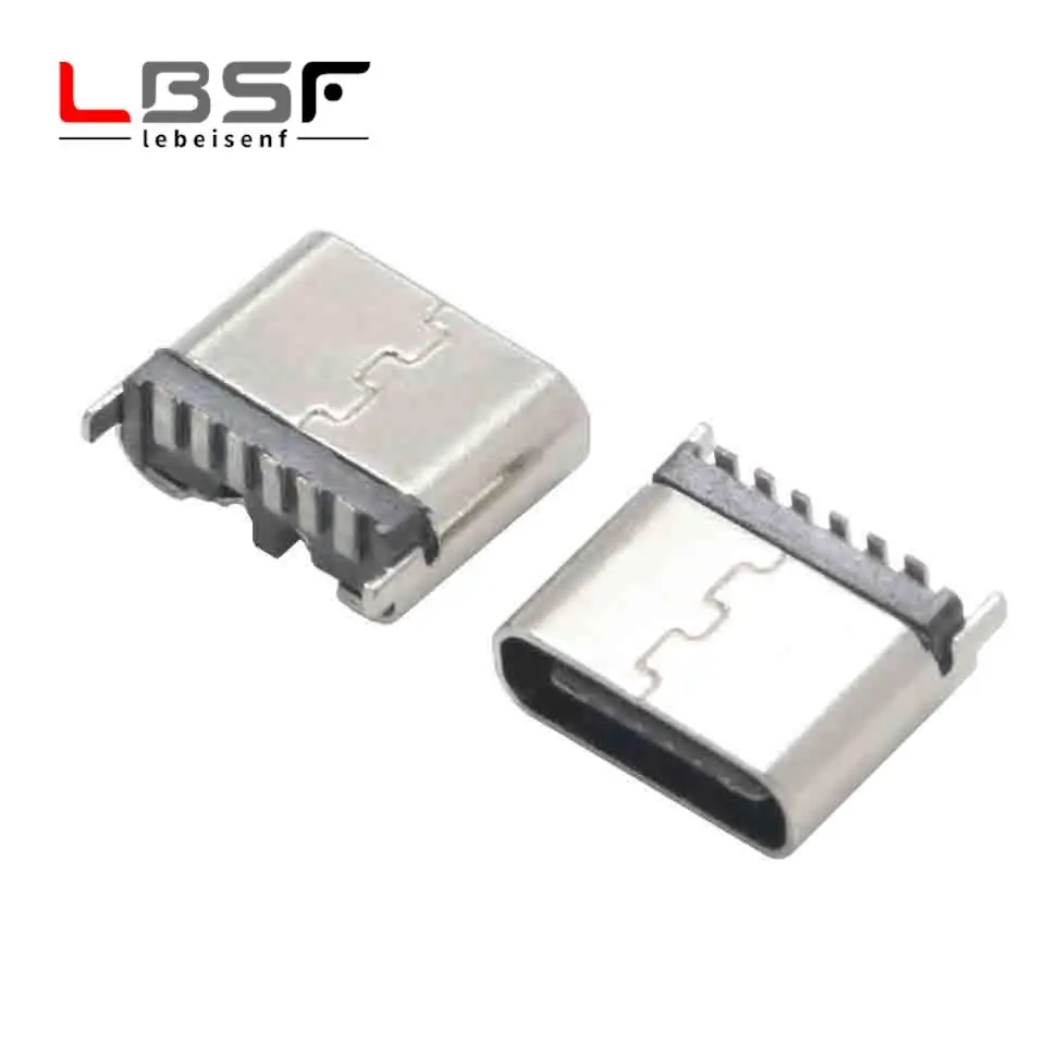 

100 шт., Женская вспышка USB 6,8, 6 контактов, мм