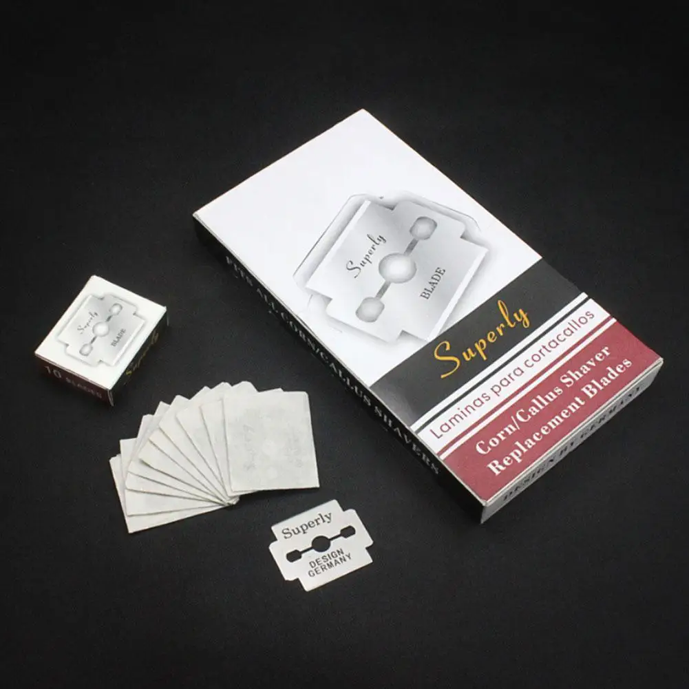 100 шт. стальные сменные лезвия для педикюрной машинки удаления мозолей и