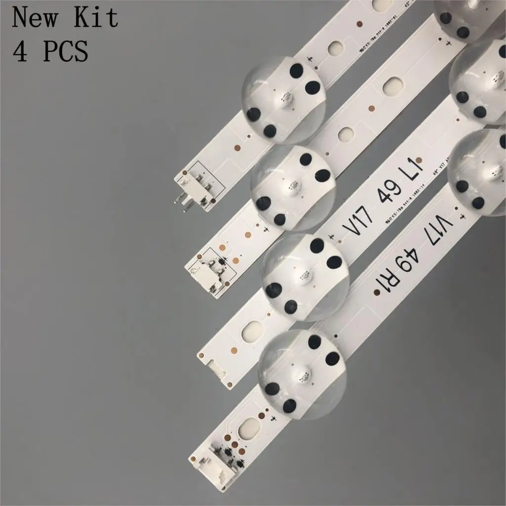 LED Backlight strip(4)For LIG49UV340C 49LJ614V 49UJ6525 49UJ6585 49UJ6565 49UJ651V 49UJ670V 49UJ701V V17 49 R1 L1 ART3 2862 2863