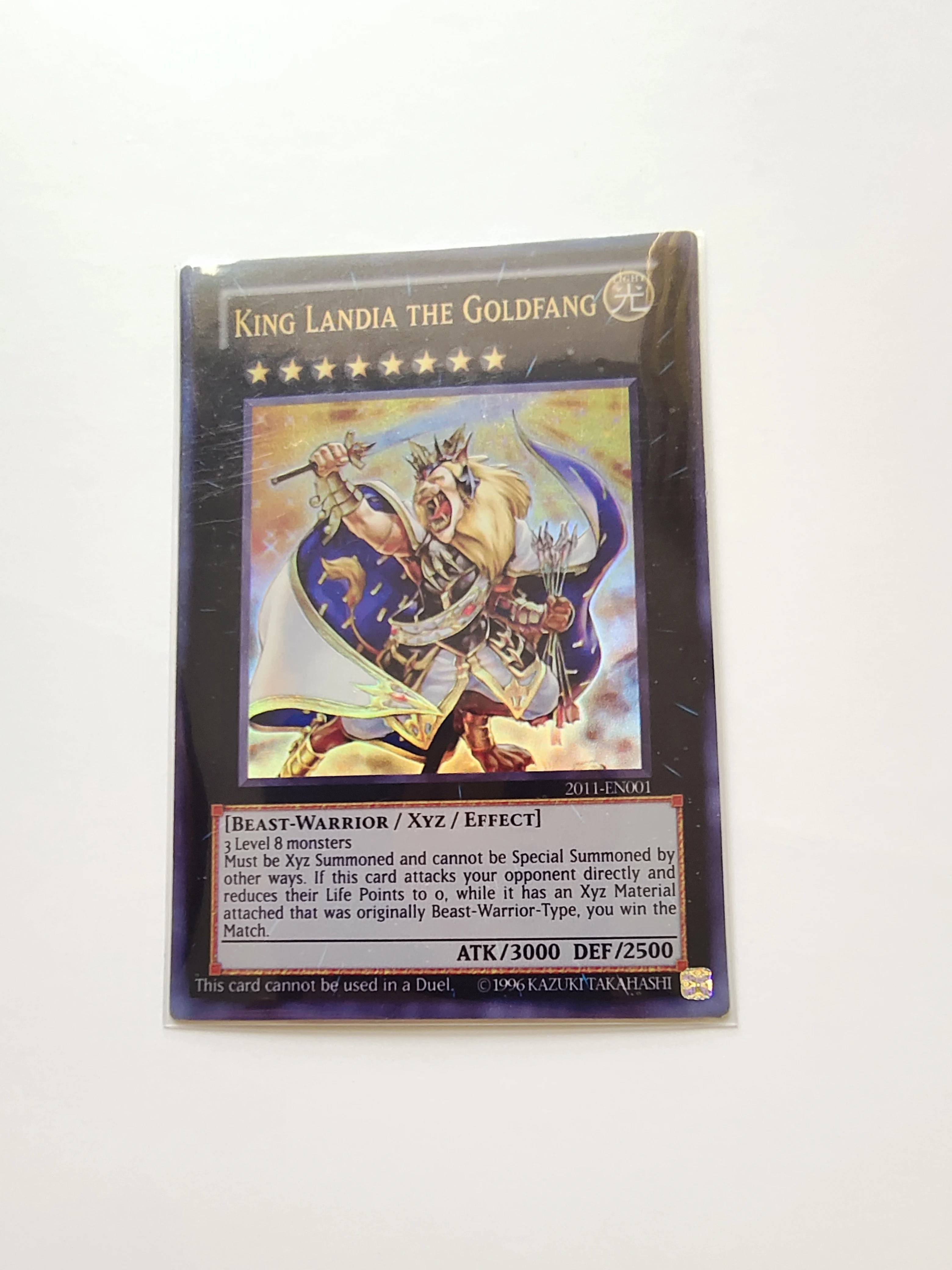 Yu Gi Oh Ultra Rare/UR TCG King Landia the Goldfang (2011-EN001) (2012-AE003) Английская подарочная коллекция