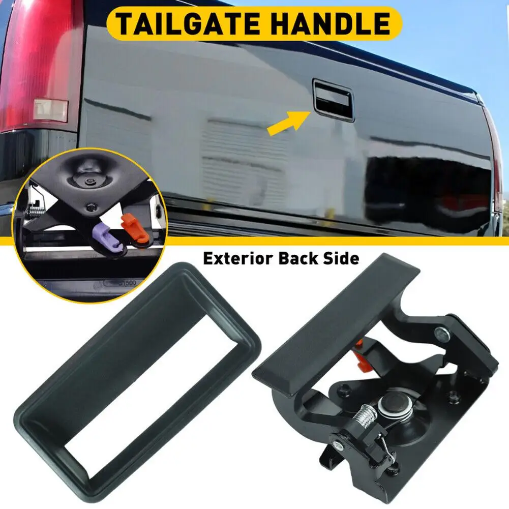 

Car Rear Tailgate Handle With Baffle Replacement Exterior Door Handle 15991785 15991786 Compatible For Pickup