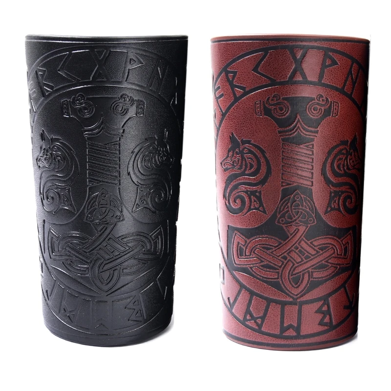 

634C Punk Medieval Men Cosplay Costume Accessories Armor Bracer Knight Arm Wristband