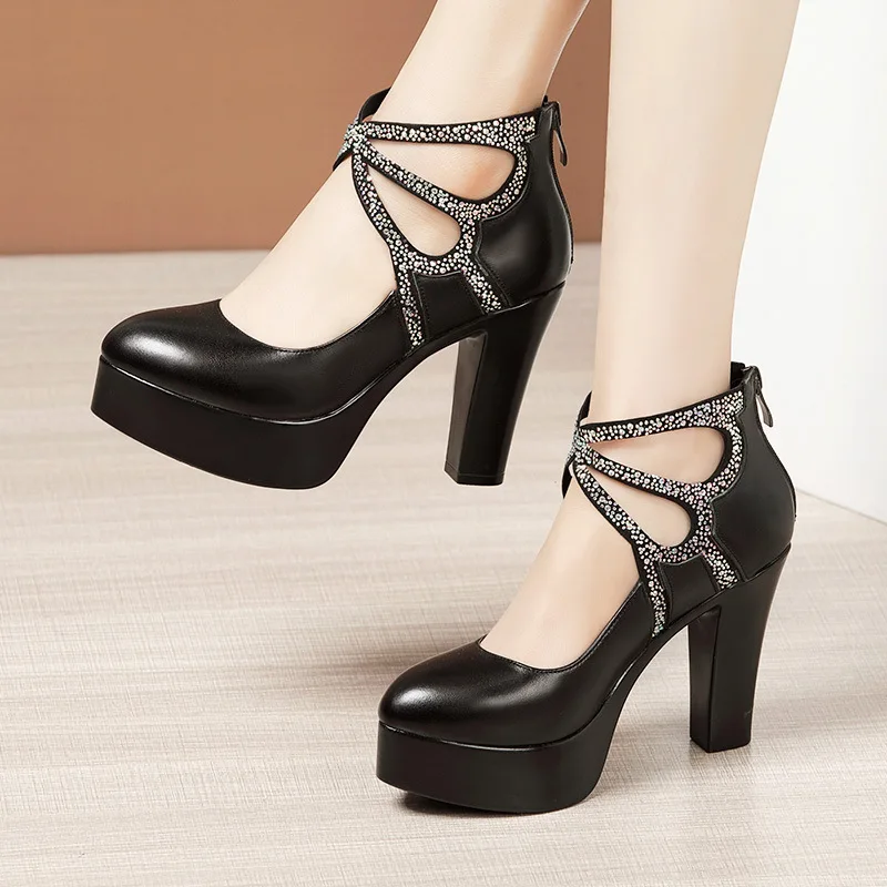 

2023 Spring And Summer New Elegant Sexy Fashion Pointed Toe Platform High Heels Zapatos De Tacon Mujer Sandals