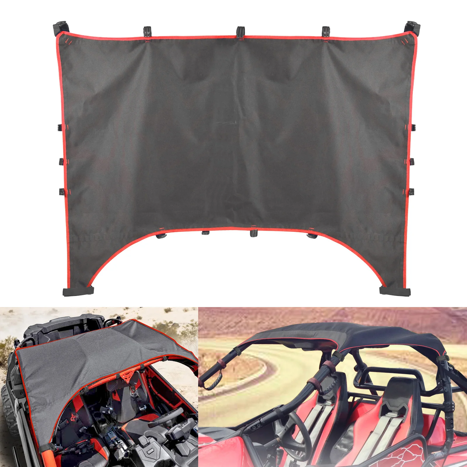 

Waterproof Fits Maverick X3 Accessories UTV Soft Top Canvas Roof Shade Cover for Can Am Maverick X3 2017 - 2022 2 Doors