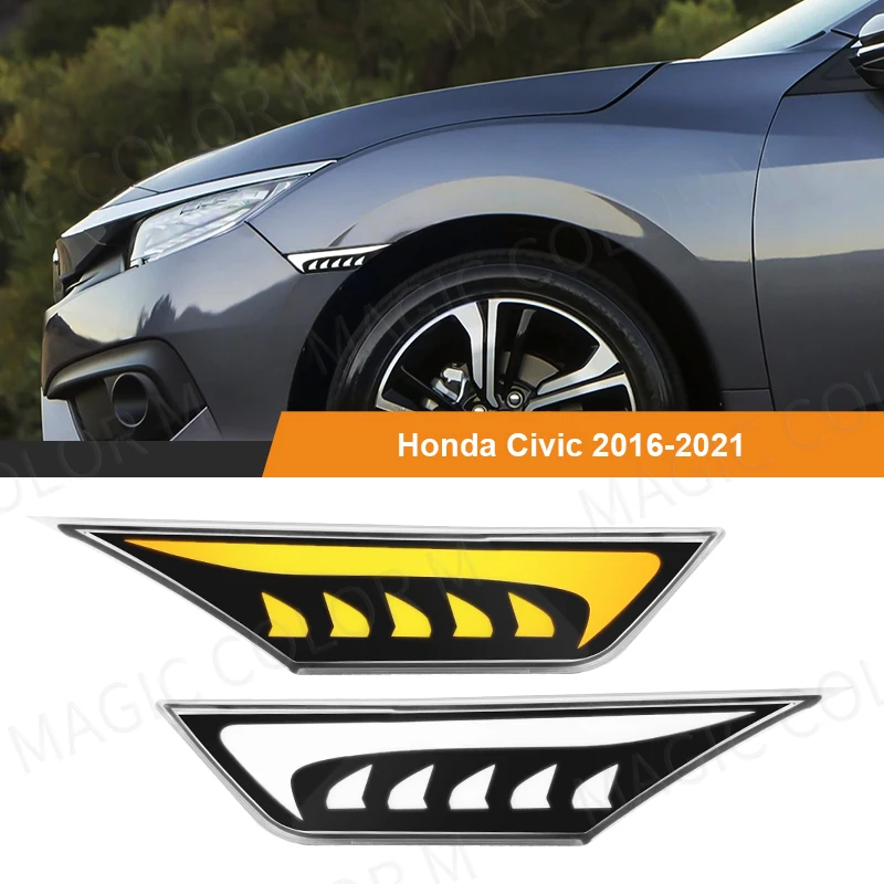 2Pcs Turn Signal Light LED Side Marker for Honda Civic 2016 