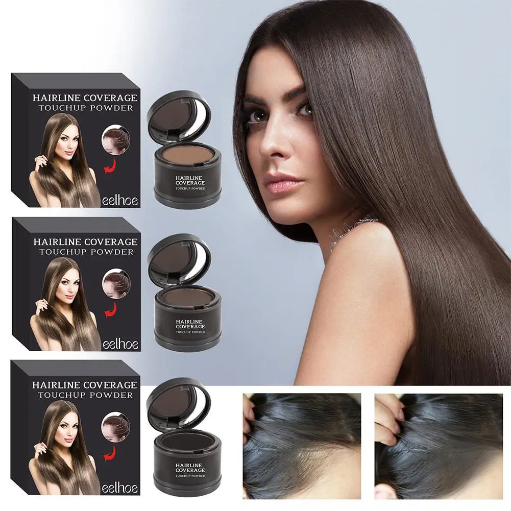 

Пудра для линий волос 4g, черная яркость, натуральные мгновенные водонепроницаемые тени для волос, пудра, консилер для волос, покрытие