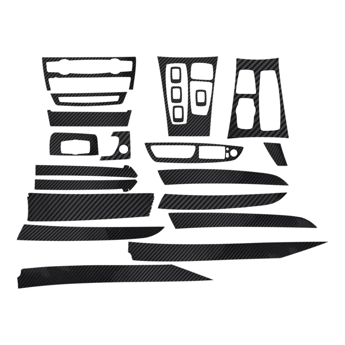 22 шт. декоративная наклейка для салона автомобиля BMW X5 E70 2007-2013 5D отделка из