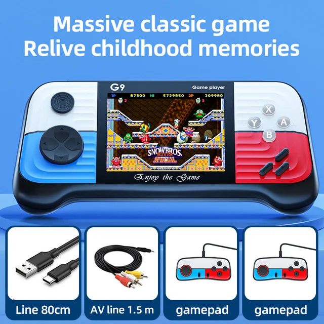 Портативная игровая консоль G9 с 4 3-дюймовым экраном высокого разрешения