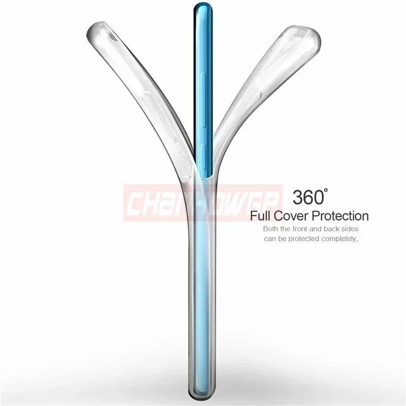 Двойной силиконовый чехол 360 дюйма для Huawei P30 P20 Pro P Smart 2019 Honor 10 Lite 10i 8A