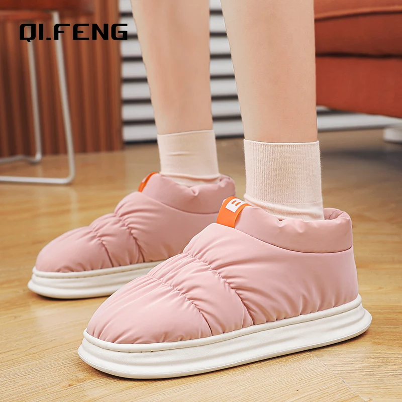 Новинка зимние домашние Повседневные Плюшевые туфли для пар легкие удобные