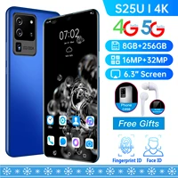 2021 global version s25u smartphone 6 3inch hd 8256gb camera 1632mp battery 4800 mah mt6875 cellphone 10 core unlock phone