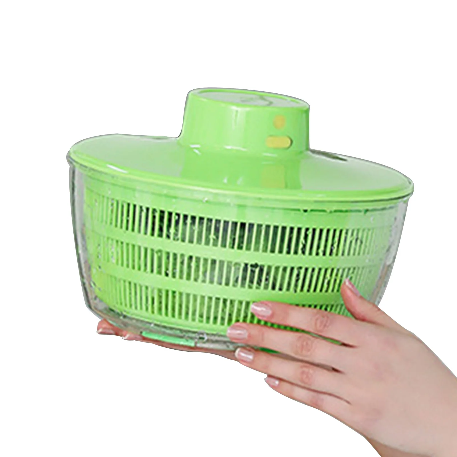 

Large Salad Spinner Vegetable Drain Basket Dehydrator Electric Lettuce Dryer Easy Spin Salad Spinner Vegetable Washer Dryer