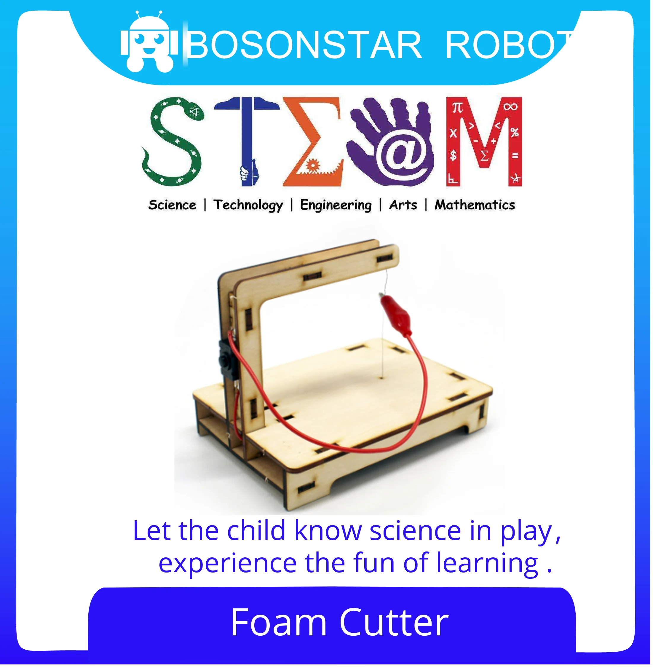 

DIY Assembled Model Electric Foam Cutter Science Discovery STEM Education Physics Experiment Kit For Children Gifts