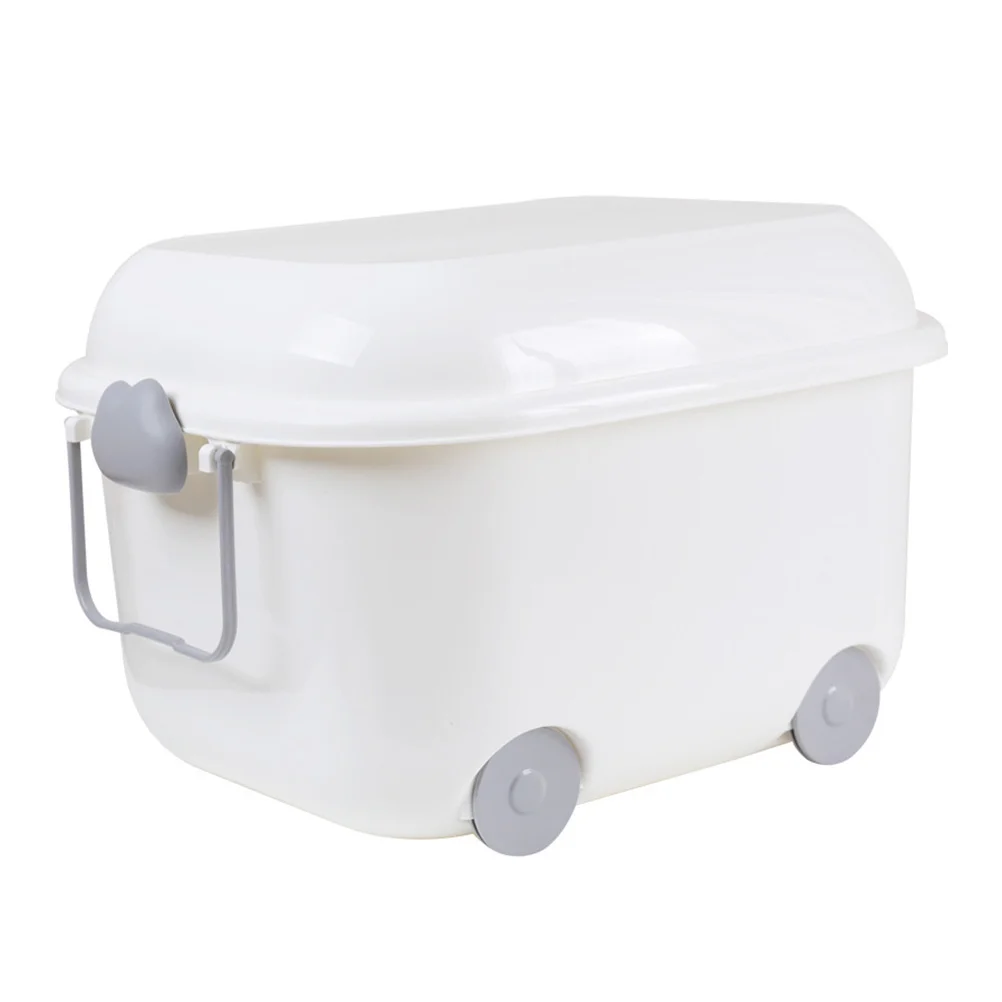 

Storage Box Toy Bins Organizer Plastic Container Toys Spielzeug Clothes Containers Stackable Lid Pulley Case Rolling Snap