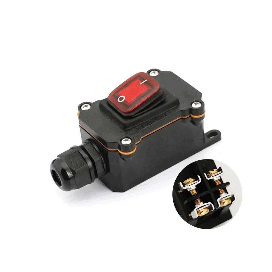 

Пластиковый IP65 переключатель 12/24V 16/30A