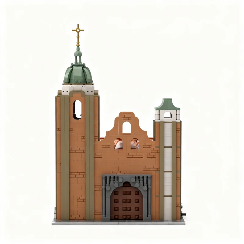 Фото 3984 детали MOC Модульная модель католической церкви Святого Филиппа Нери, строительные блоки, игрушка, конструктор, рождественский подарок, для самостоятельной сборки и демонстрации. №3