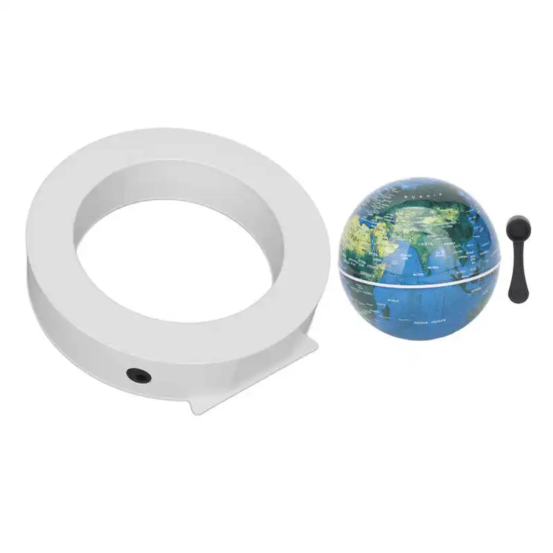 

Magnetic Levitation Globe White Built in LED Light Frosted Texture 3.3in 12V 1A Magnetic Levitation Globe Ornament for Toy