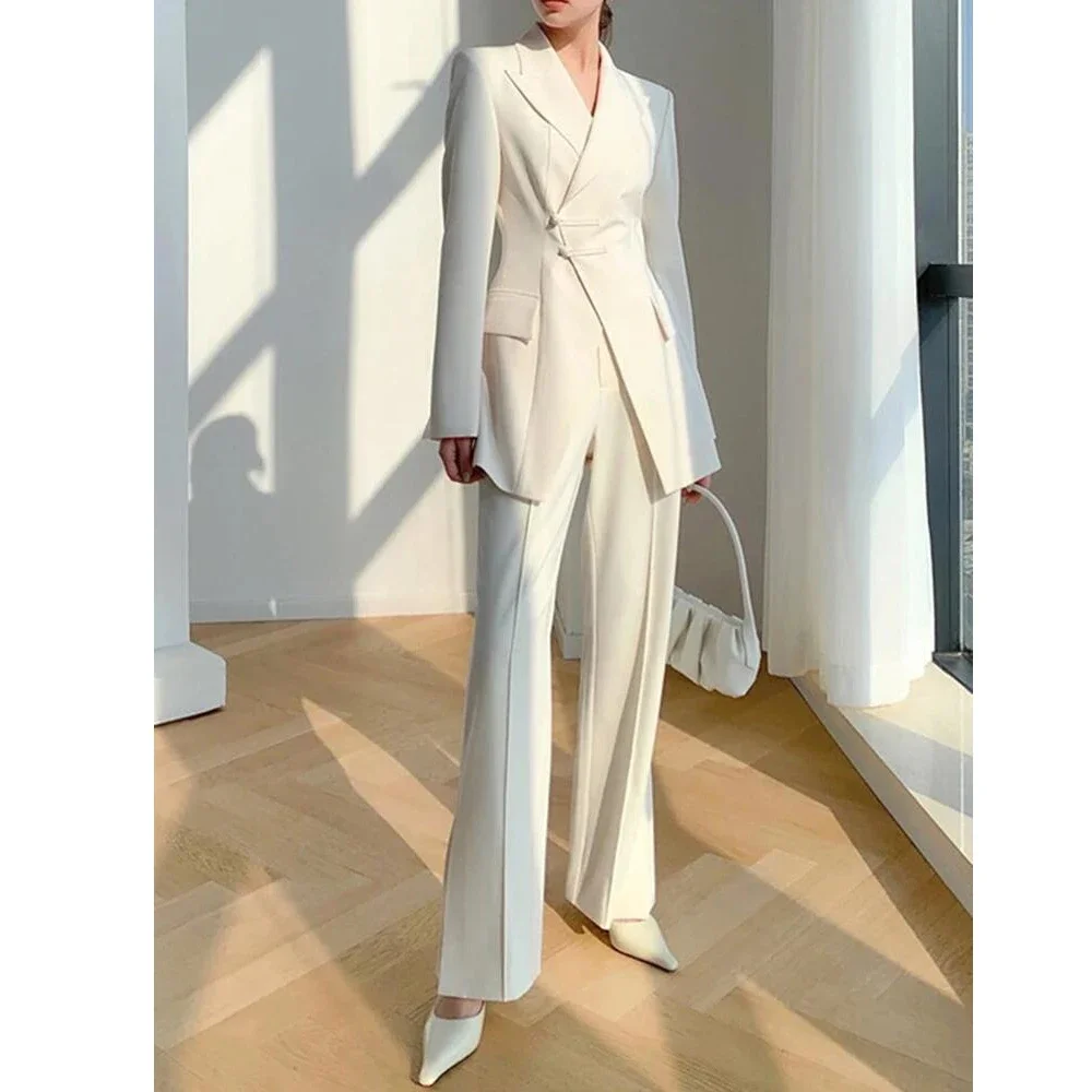 Женский офисный женский пиджак комплект весны и осени новый дизайнерский прямой