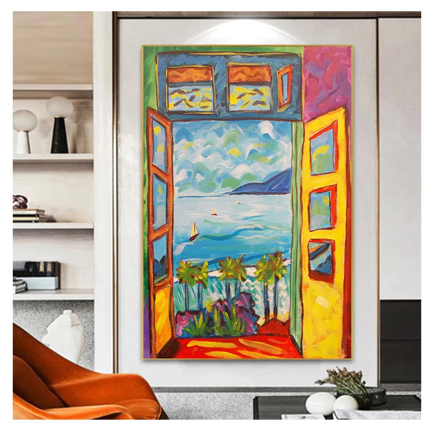 

The Window Wall Art Canvas Posters And Prints Canvas Painting Decorative Famous Painter Matisse Landscape Painting Sight Outside