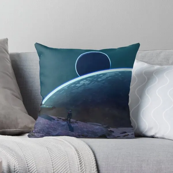 

Moon View No Man Is Sky Printing Throw Pillow Cover Sofa Comfort Bed Soft Fashion Hotel Decor Cushion Waist Pillows not include