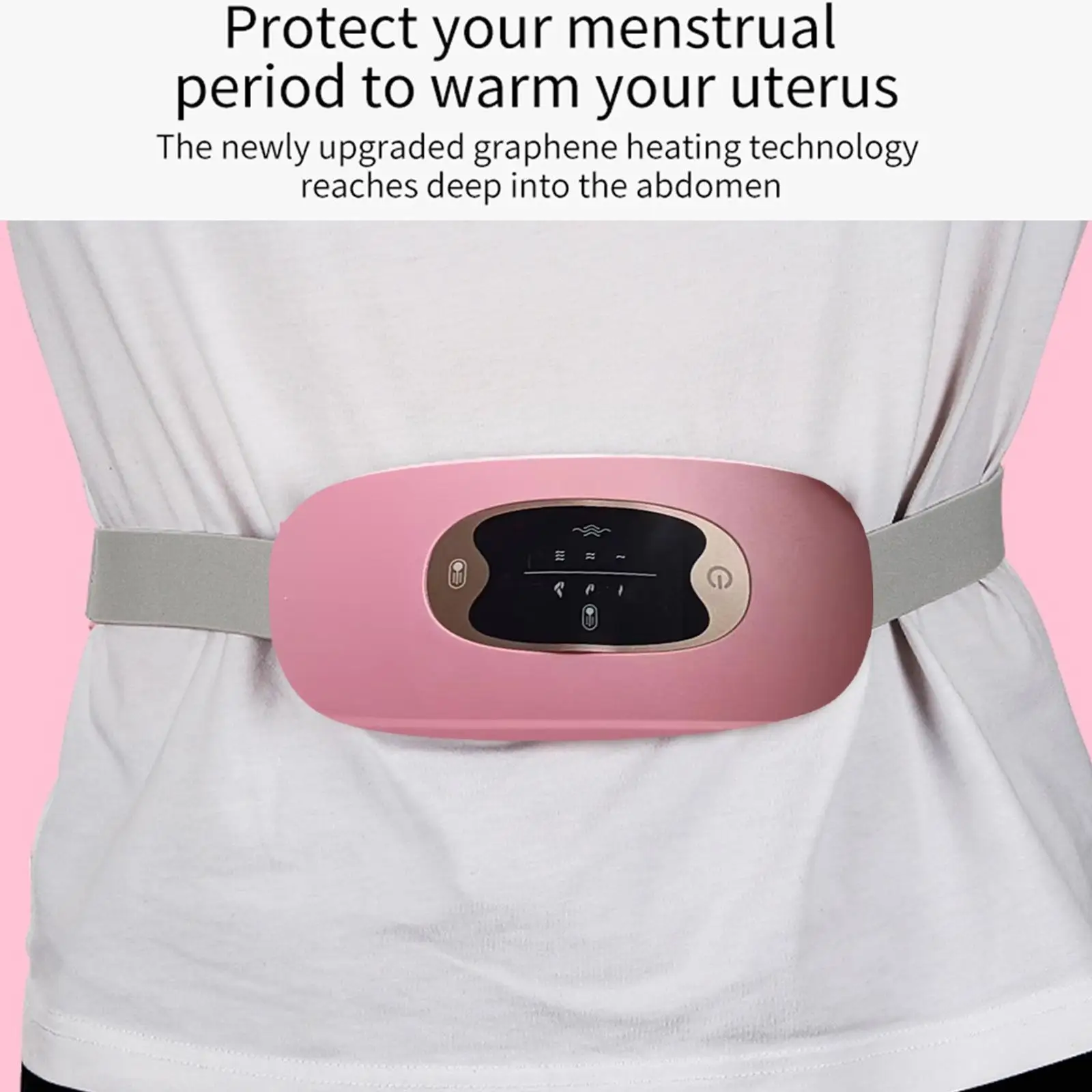 

Electric Abdominal Belly Heating Pad Massage Menstrual Stomachache Massager Warm Women Belt Heating Uterus Pain Relief Wais C2P1