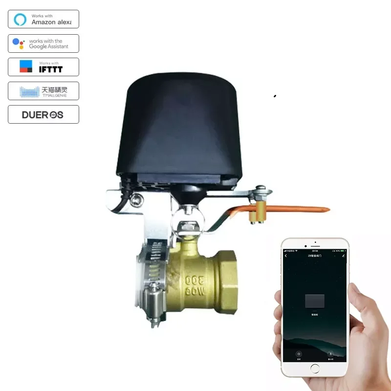

Умный клапан Zigbee для воды и газа, автоматическое управление, работает с приложением Alexa Google Assistant Smartlife Tuya, таймерный выключатель