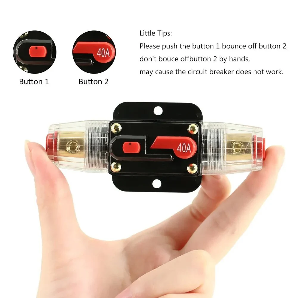 Автоматический выключатель ECGSOLAX 12 В/24 В постоянного тока 20A 30A 40A 50A 60A 80A 100A