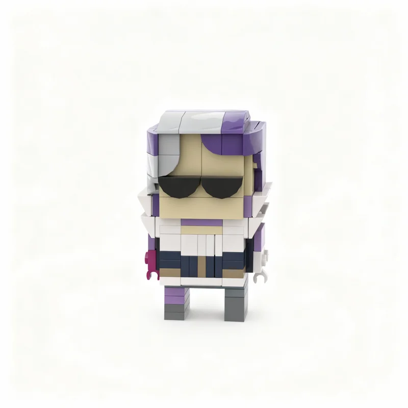 Фото 140 шт. MOC Minerva BrickHead - модель Warframe BrickHeadz, строительные блоки, игрушки, архитектурные элементы, идея для рождественского подарка, коллекция Brick. №3