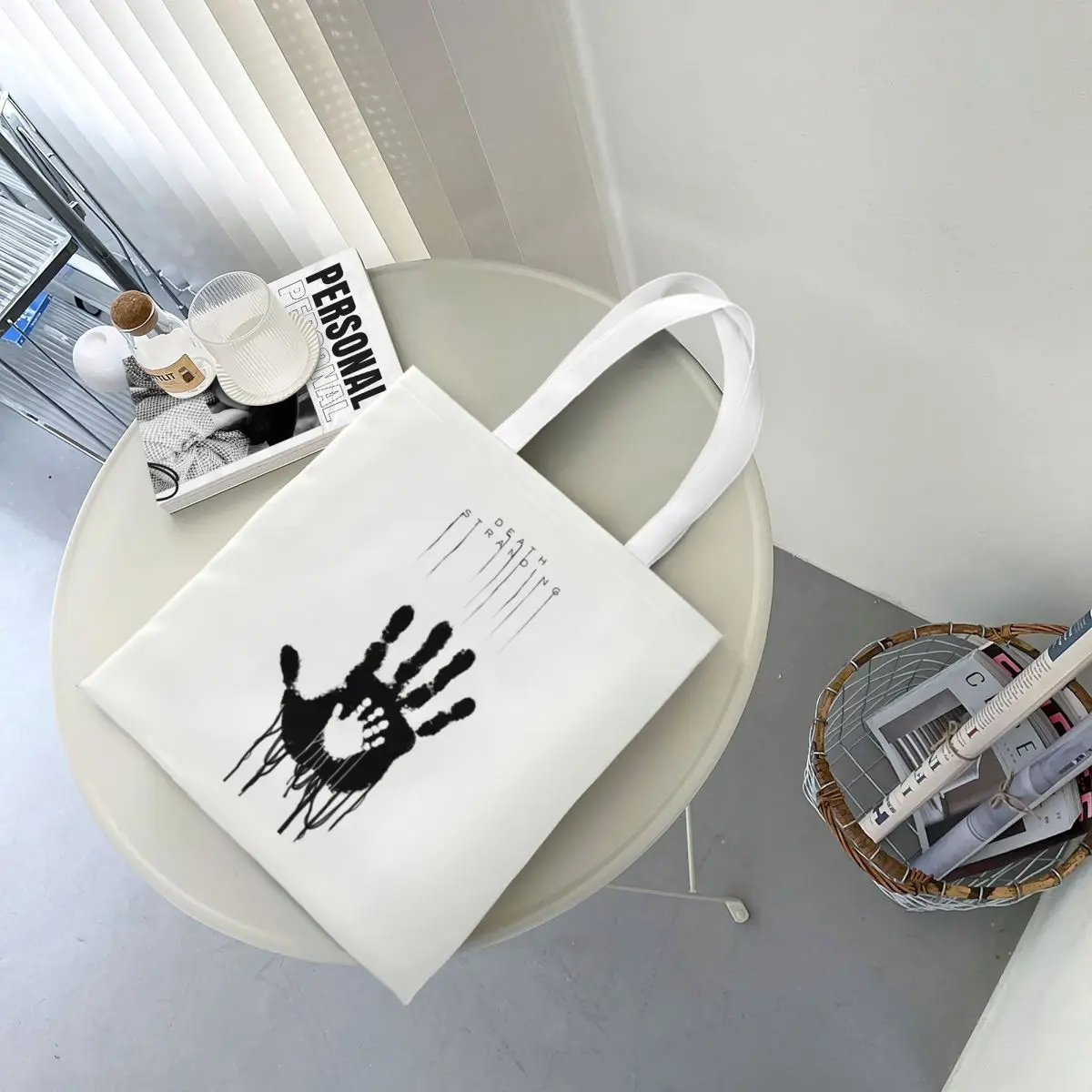 Фото Death Stranding Hand Tote Bags Women Handbag Foldable Student Kojima Productions Shoulder Bag Reusable Shopping Bag №4