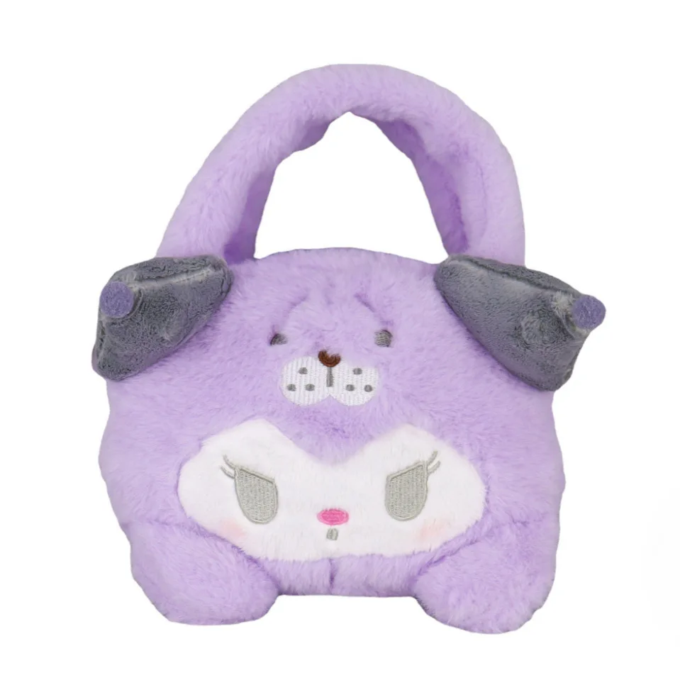 

Новинка, плюшевая кукла Sanrio Kukawaii Kuromi понравико, плюшевая игрушка, плюшевая сумка, аниме милая кукла, мини сумка, Рождественский подарок на де...