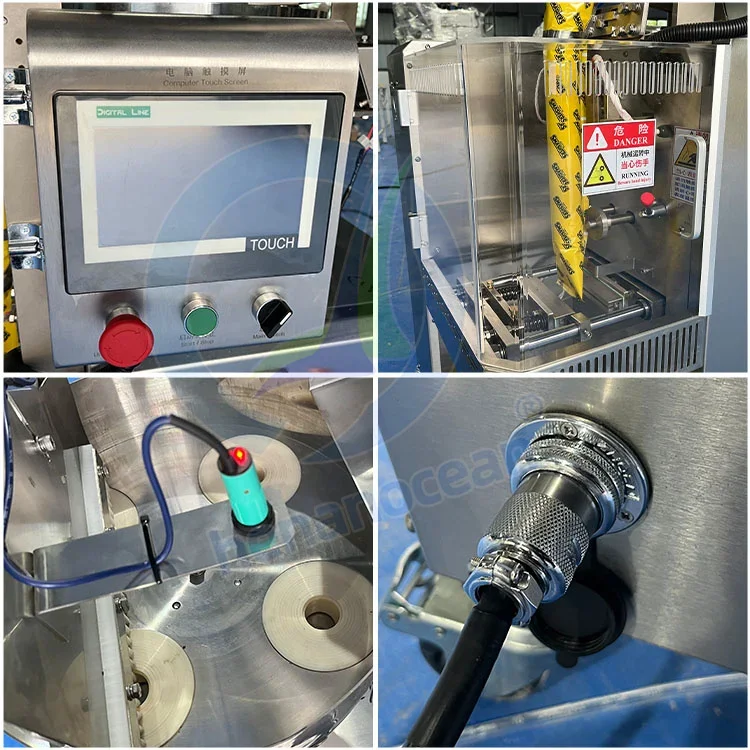 OCEAN Maquina Empaquetadora De Tornillos Автоматическая полиэтиленовая электронная коммерция 3-х